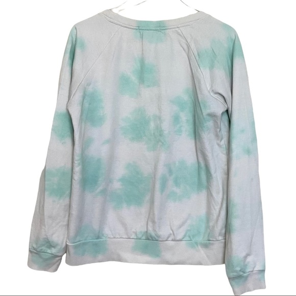 Forever21 Mint Green and White Long Sleeve Sweatshirt Size Medium - Picture 3 of 5